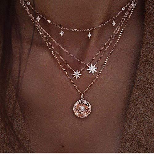 Victray Boho Star Necklaces Summer Beach Choker Pendant Necklace Chain Fashion Jewelry for Women ... | Amazon (US)