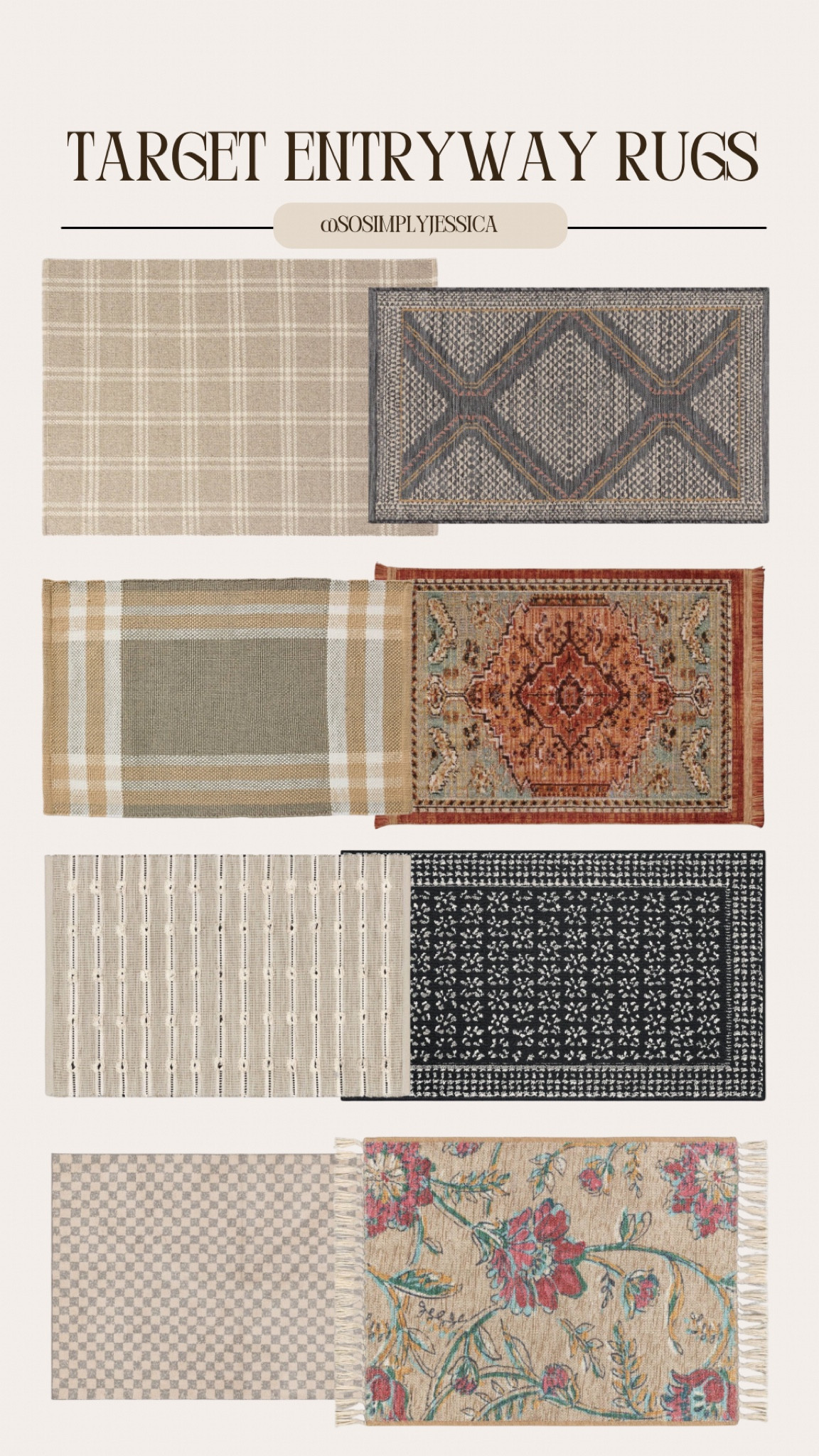 Target entryway rugs on sale for Target Circle week!

Target, target circle, target finds, target home, home, entryway rugs, summer, sale 

#LTKSummerSales #LTKHome #LTKSeasonal