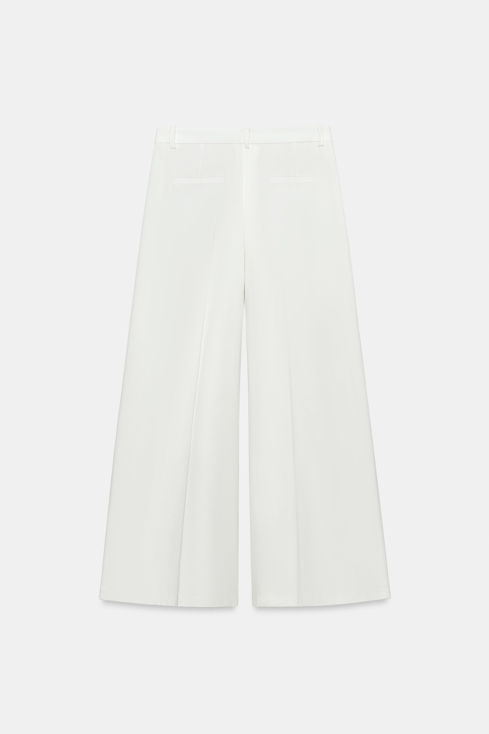 ZW COLLECTION PLEATED WIDE-LEG TROUSERS | Zara UK