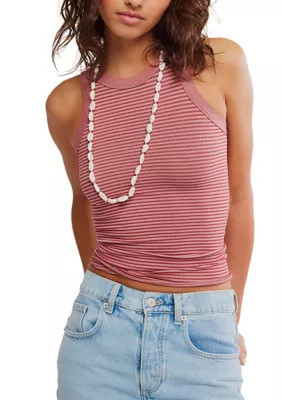 Free People Women's So Soft Seamless Modal Stripe Tank Top | Belk