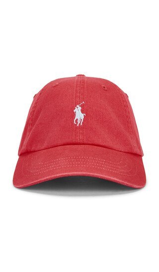 Polo Ralph Lauren Twill Classic Sport Cap Hat in Coral. | Revolve Clothing (Global)