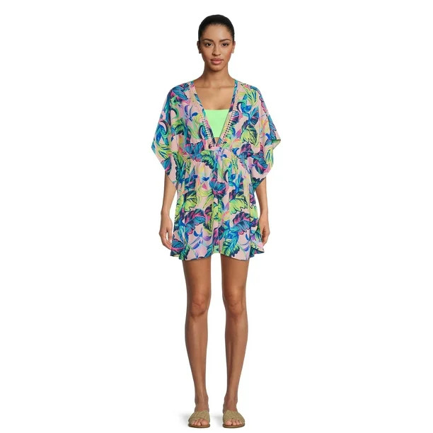 No Boundaries Juniors' Chiffon Caftan Cover Up | Walmart (US)