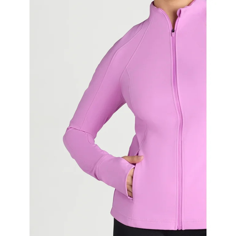 Avia Women's and Women's Plus SoftSculpt Zip-Up Jacket, Sizes XS-4X | Walmart (US)
