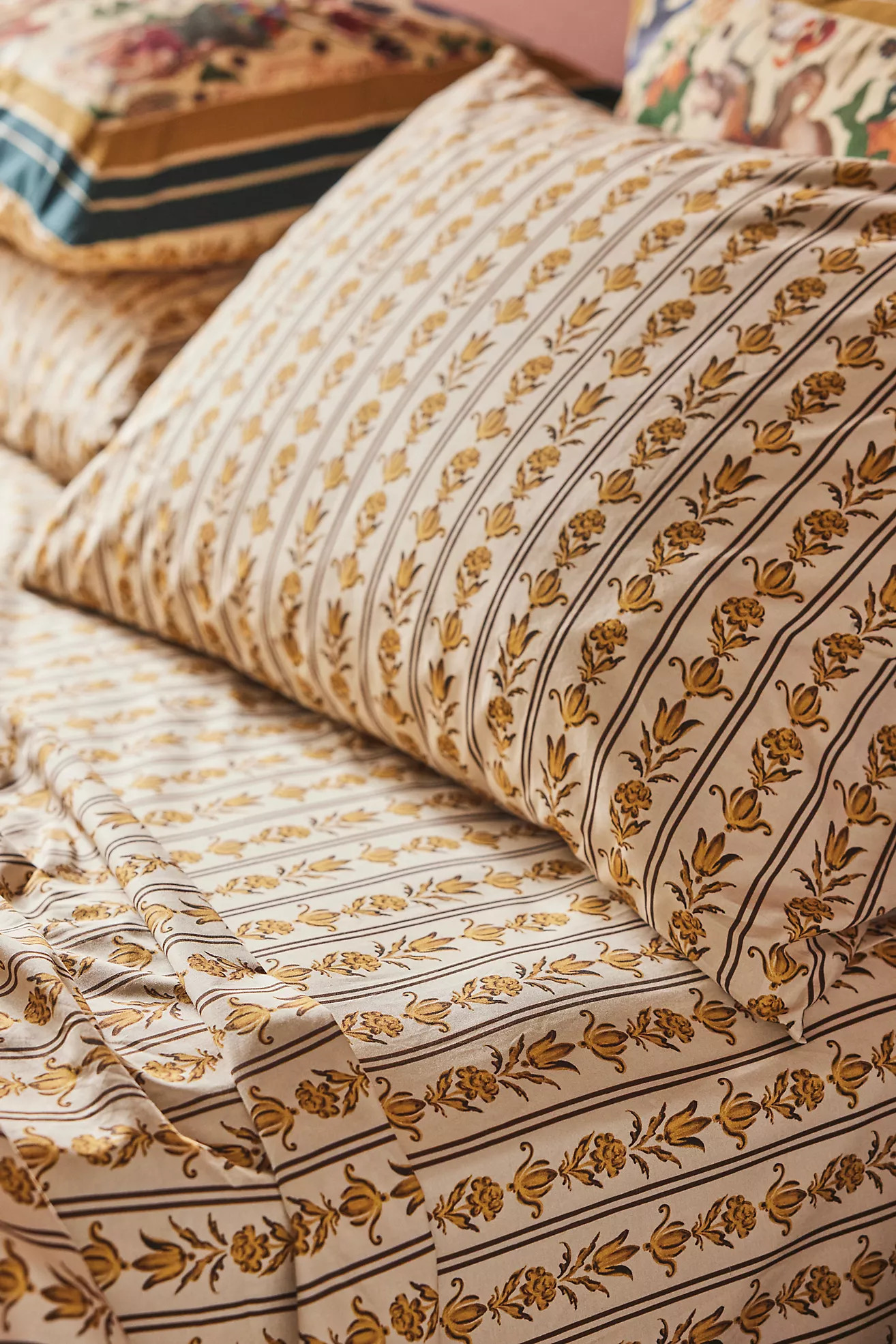 MINDTHEGAP Organic Cotton Percale Printed Sheet Set | Anthropologie (US)