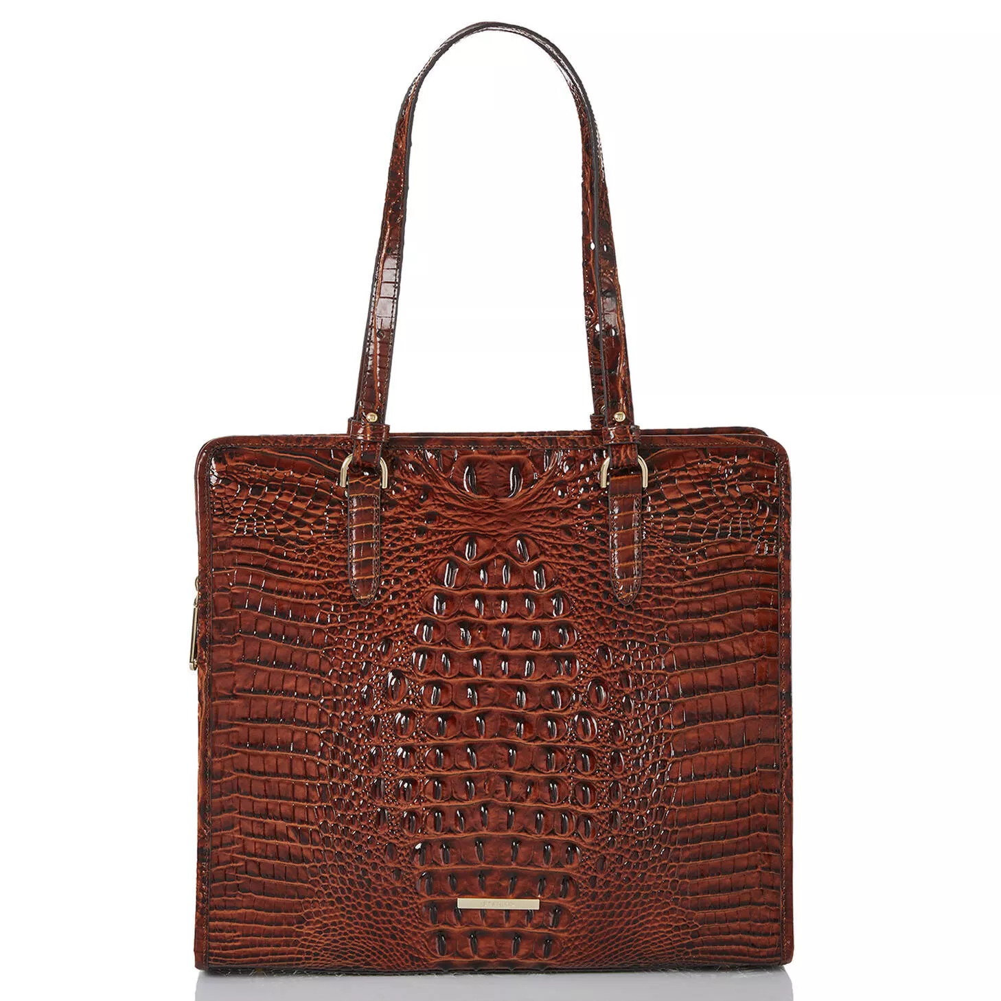 Brahmin top laptop tote