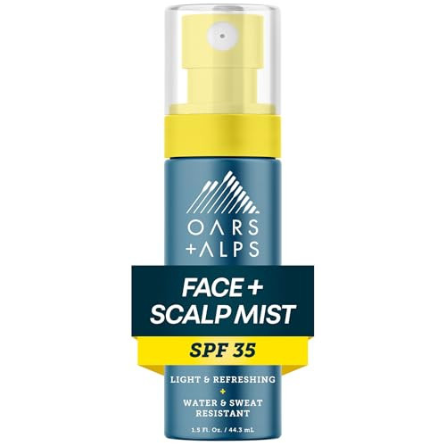 Oars + Alps SPF 35 Sunscreen Mist for Face + Scalp, 1pk, 1.5 Oz | Amazon (US)