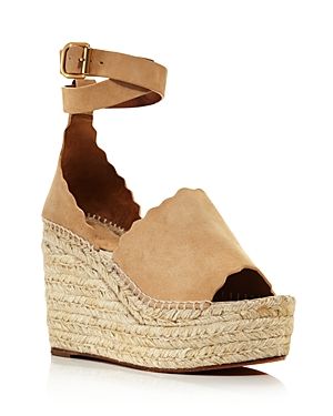 Chloe Women's Lauren Espadrille Platform Wedge Sandals | Bloomingdale's (US)