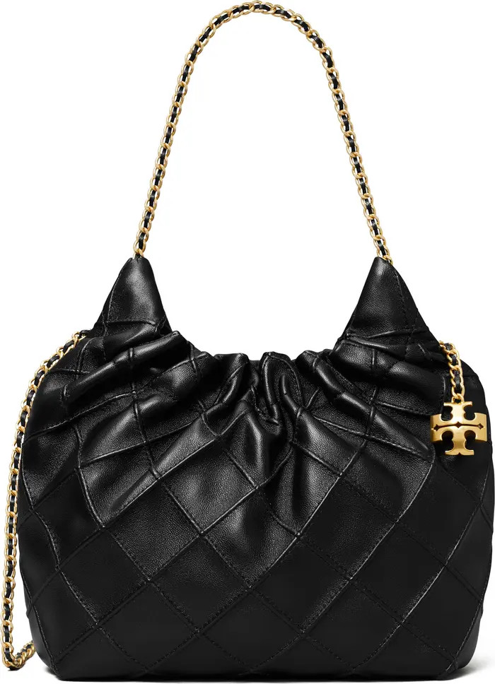 Tory Burch Mini Fleming Quilted Leather Hobo Bag | Nordstrom | Nordstrom
