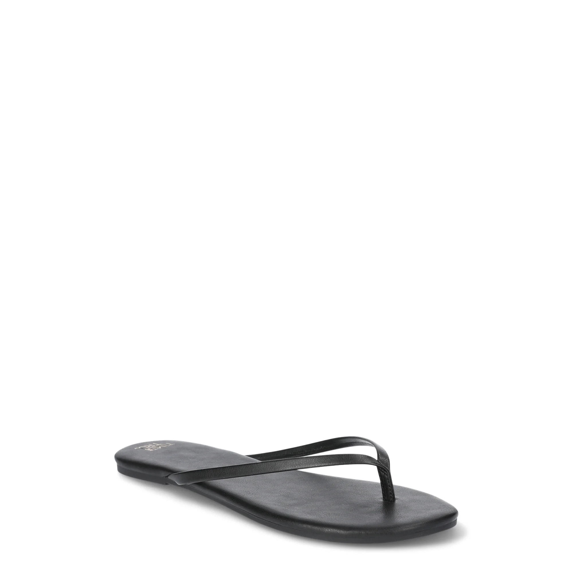 Time and Tru Women's Barely There Sandals, Wide Width Available | Walmart (US)