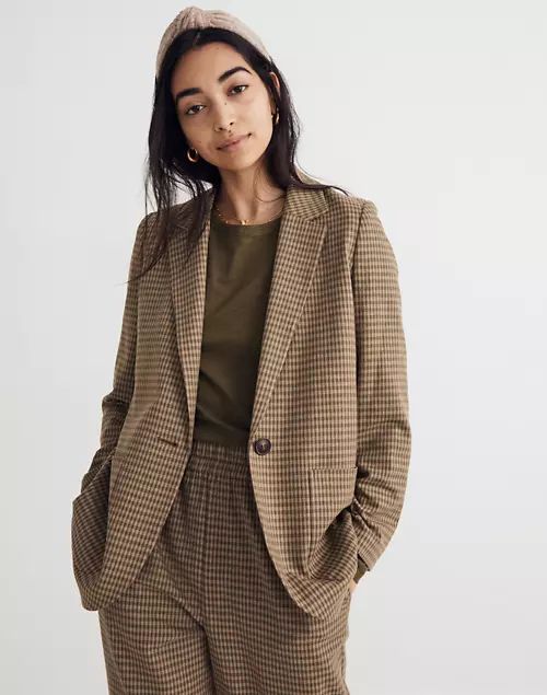 Larsen Blazer in Houndstooth | Madewell