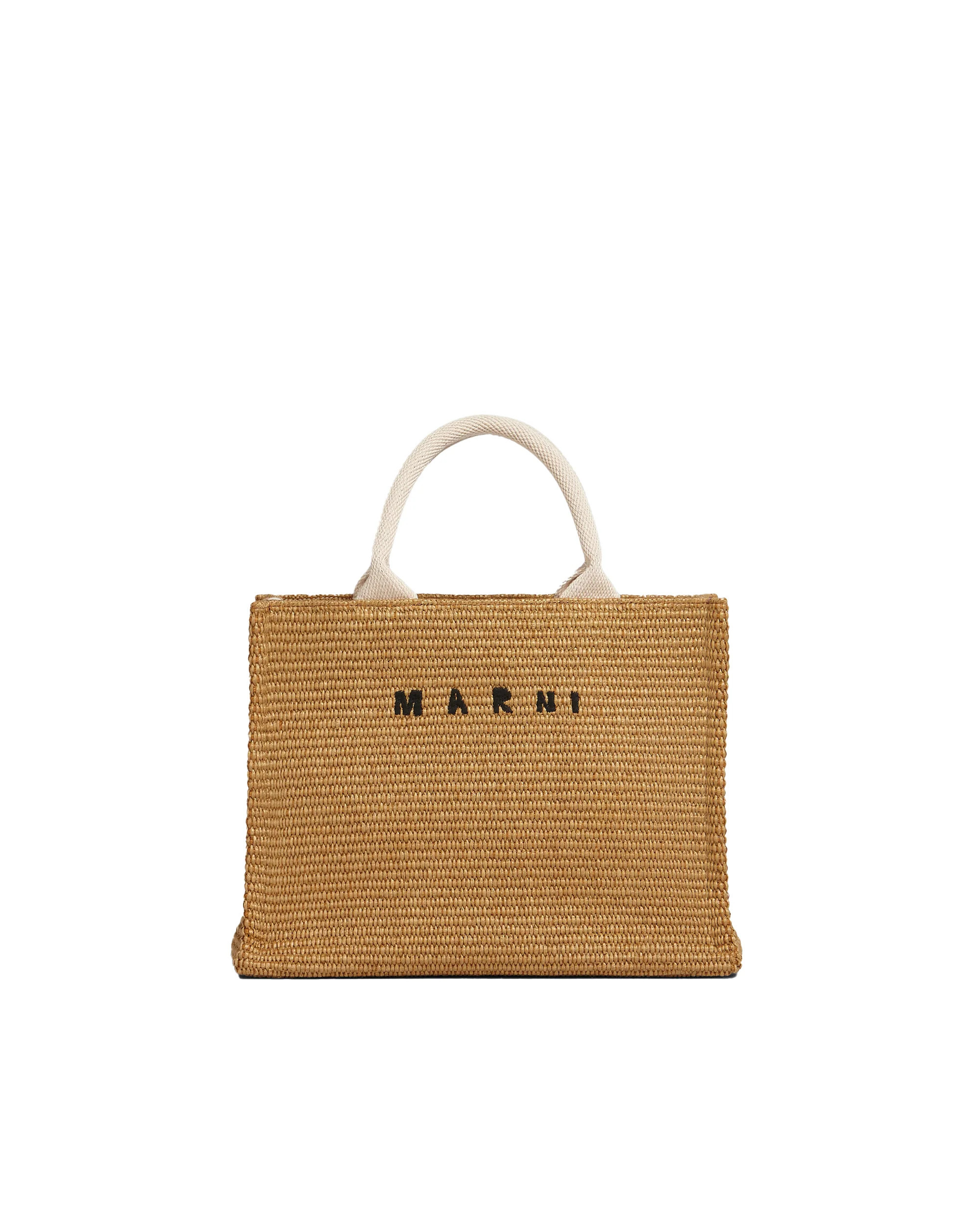 Small Raffia-Effect Fabric Tote Bag | Shop Simon
