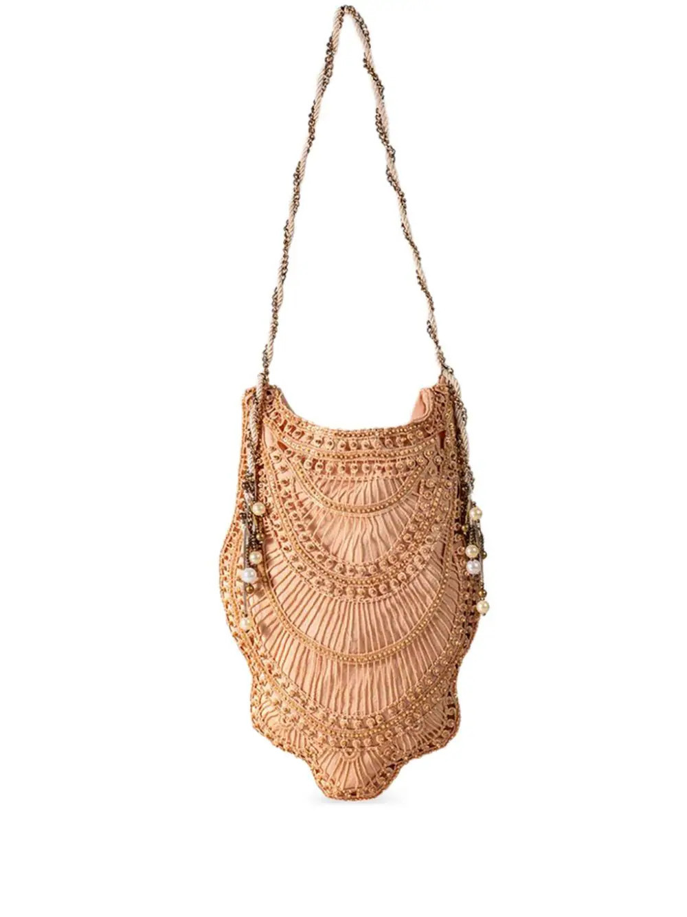Nannacay Margie beaded shoulder bag - Pink | Farfetch Global