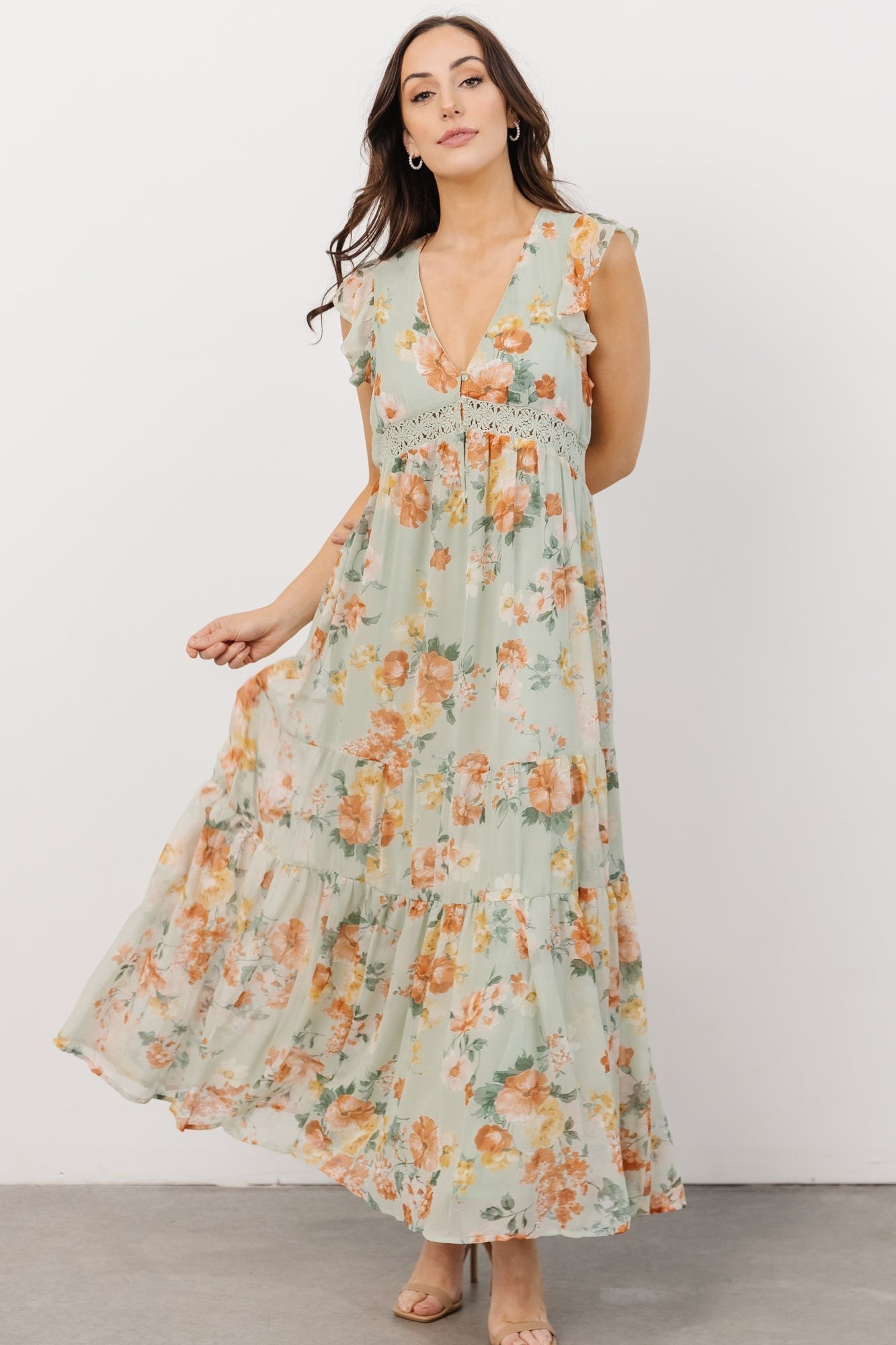 Patsy V-neck Midi Dress | Baltic Born