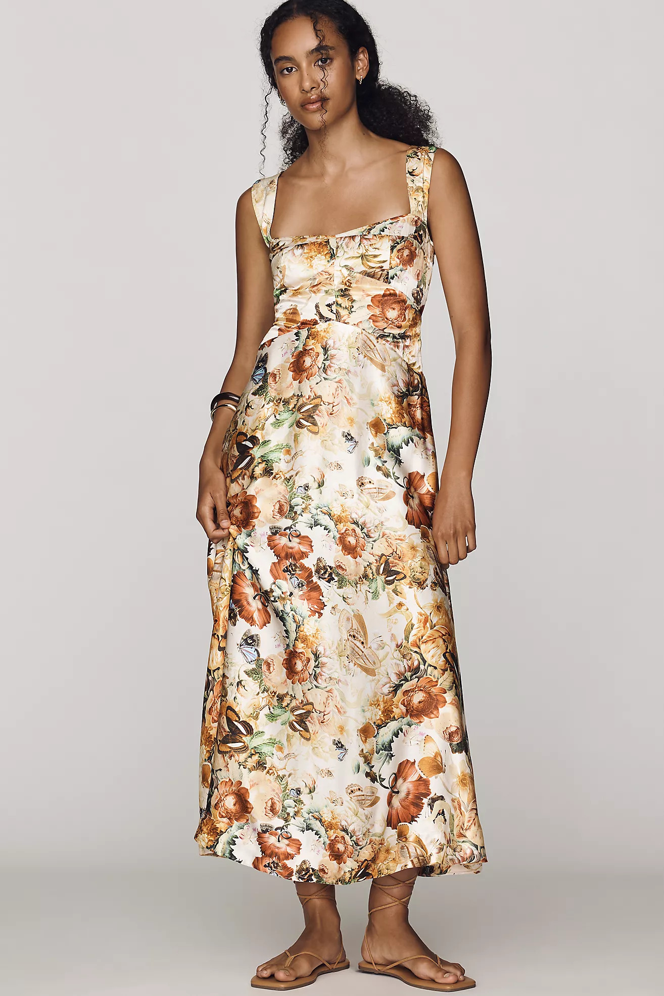 Maeve Jocelyn Midi Slip Dress by Burcu Korkmazyurek | Anthropologie (US)