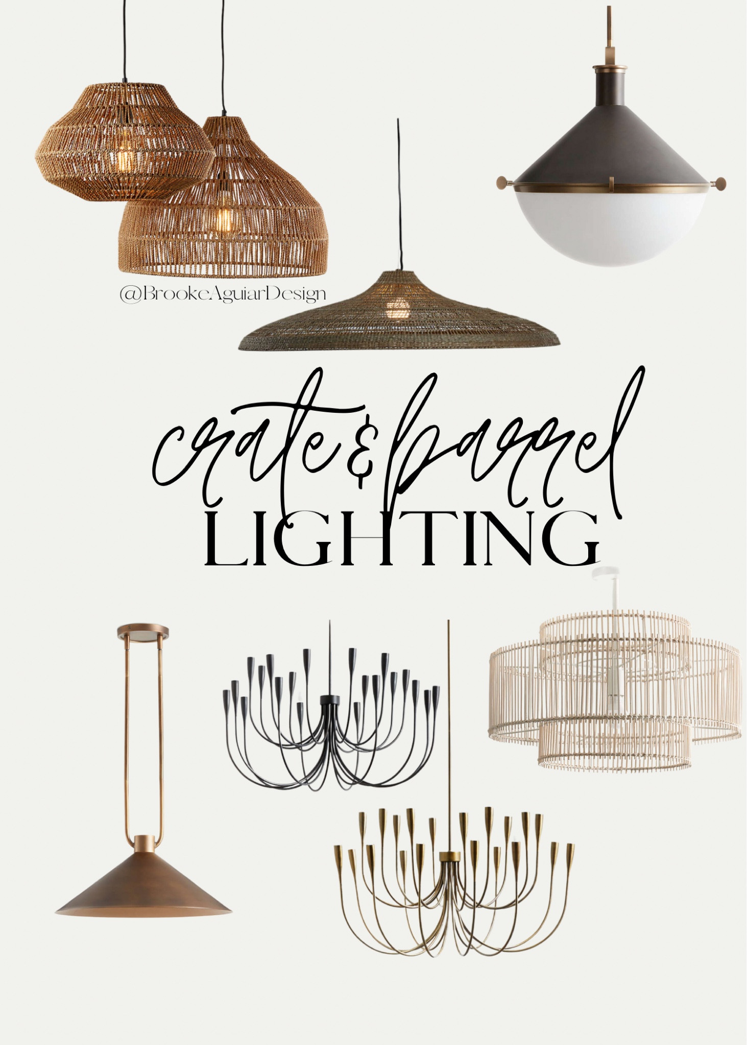 Some lighting favorites from Crate & Barrel! 

Lighting, chandelier, pendants, Woven shade, rattan, pendant, brass, black lighting, brass lighting, large pendant, large chandelier, kitchen lighting, dining room, ceiling lights

#LTKhome