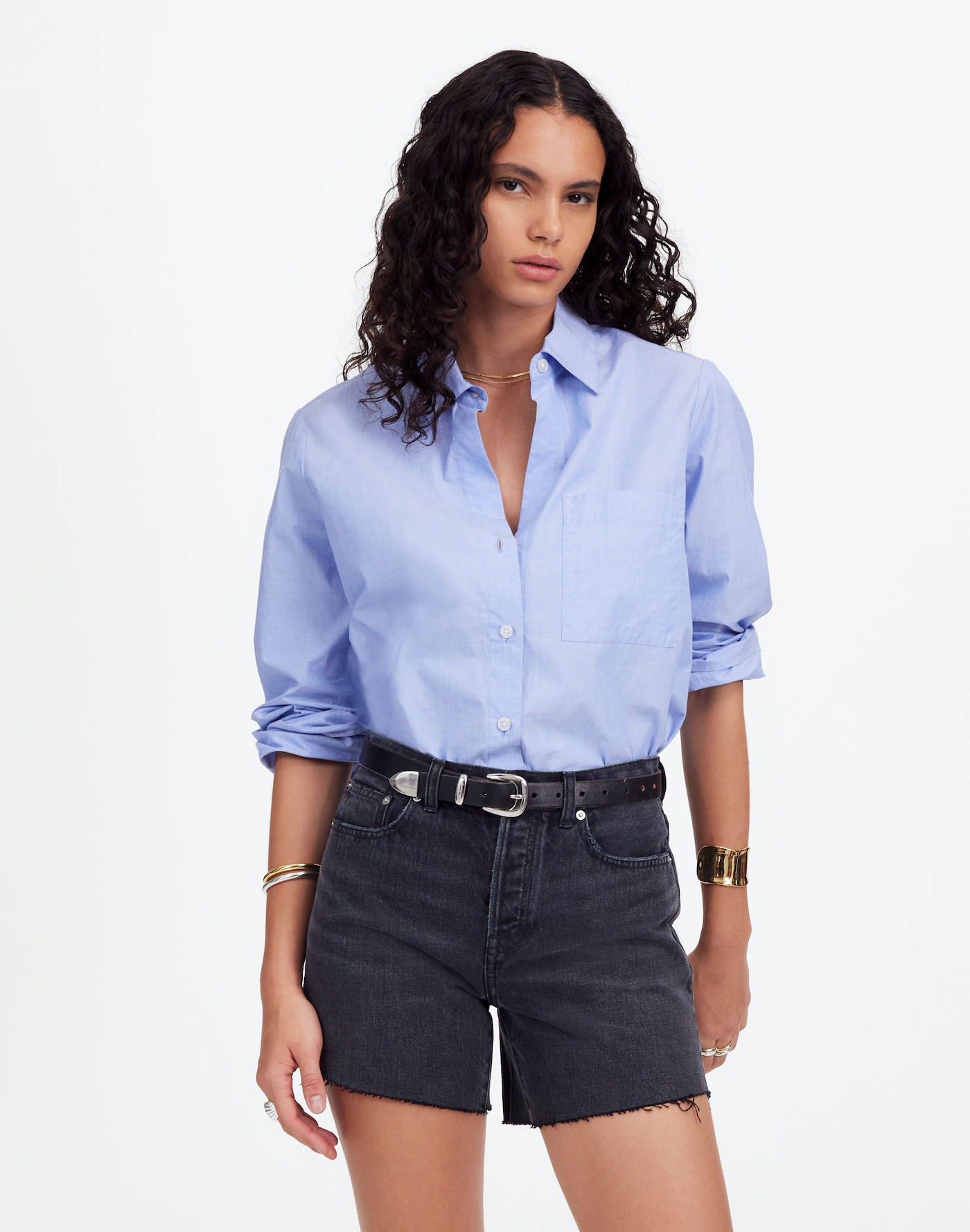 The Brynn Long Short in Levin Wash | Madewell | Madewell