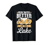 Beer Tastes Better At The Lake Shirt Fun Drinking Lake T-Shirt | Amazon (US)