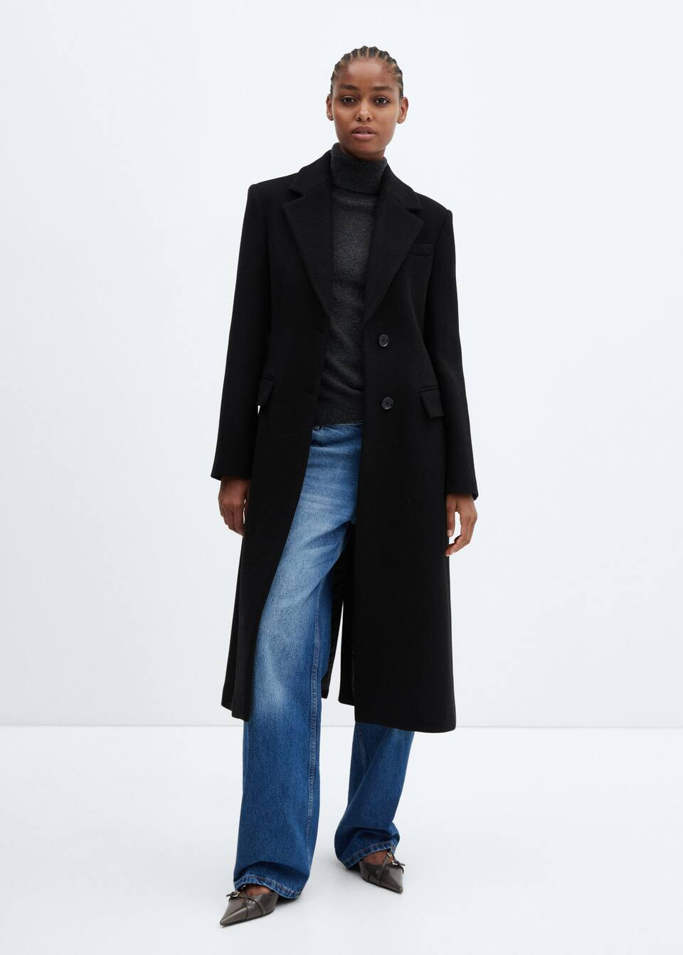 Wool overcoat | MANGO (US)