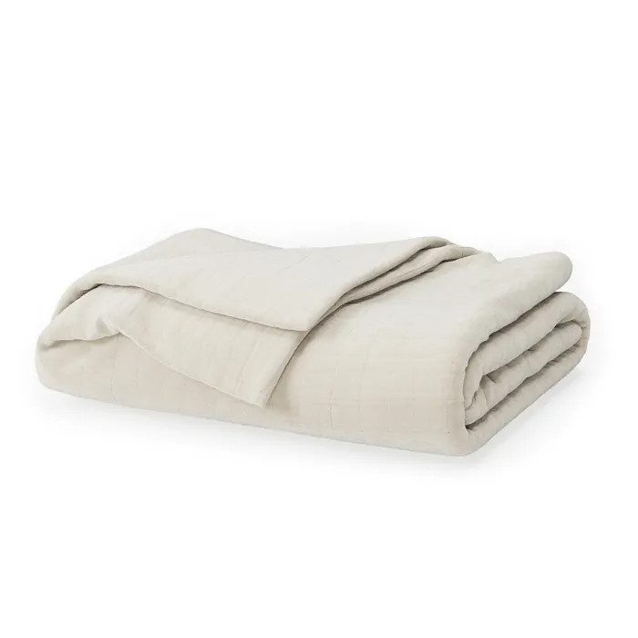 Complete your organic oasis with a GOTS Certified Organic Cotton Muslin Blanket from Naturepedic.... | Naturepedic