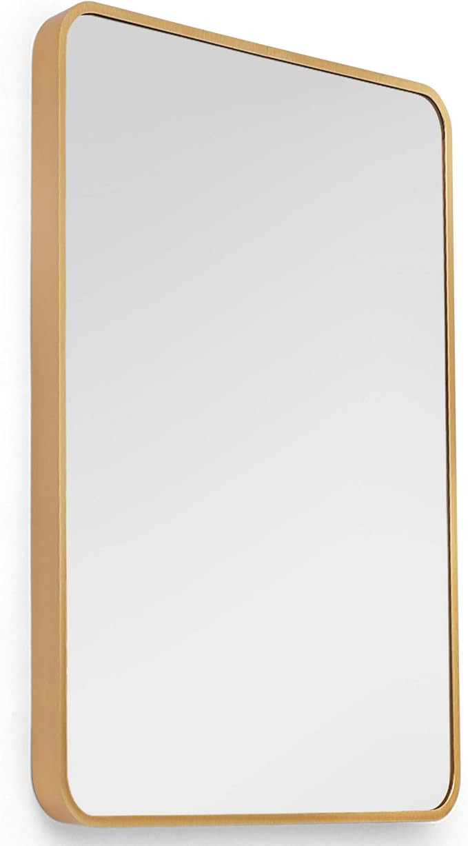 HEARTH & STONE Gold Mirror, Bathroom Mirror for Vanity (Large Gold Framed Mirror) | Gold Wall Mir... | Amazon (US)
