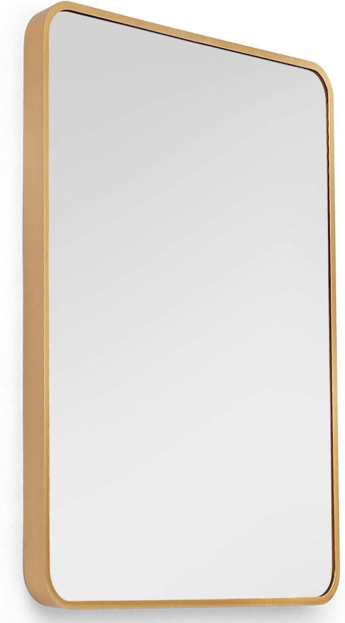 HEARTH & STONE Gold Mirror, Bathroom Mirror for Vanity (Large Gold Framed Mirror) | Gold Wall Mir... | Amazon (US)