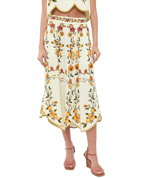 FARM Rio Women's Scalloped Midi Skirt | Amazon (US)