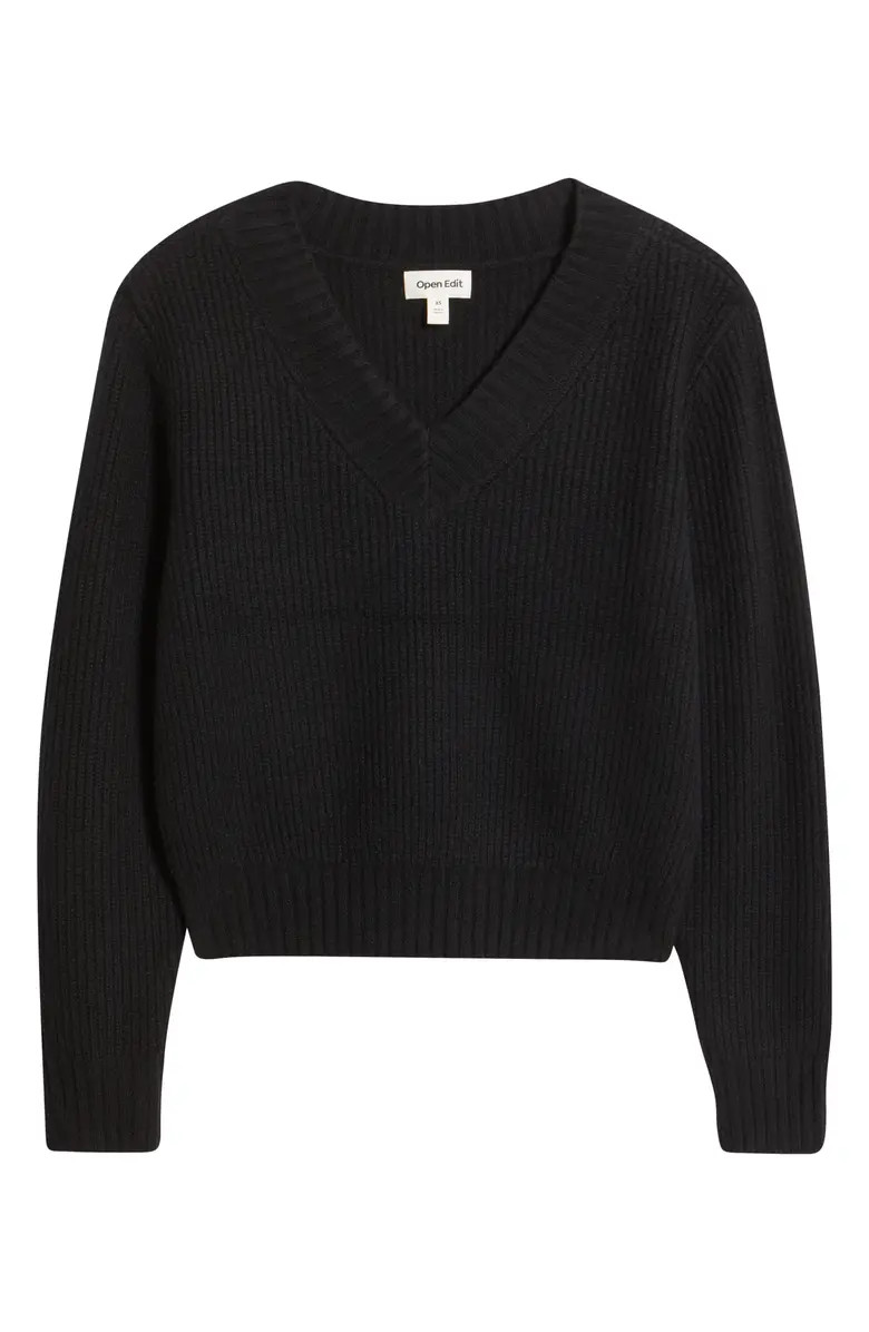 Rib V-Neck Sweater | Nordstrom