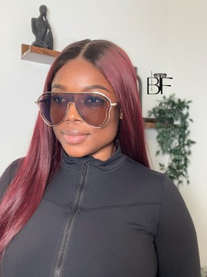 BTF-0136: Oversized Vintage Shield Sunglasses. Frameless Retro Women Sun glasses  | eBay | eBay UK