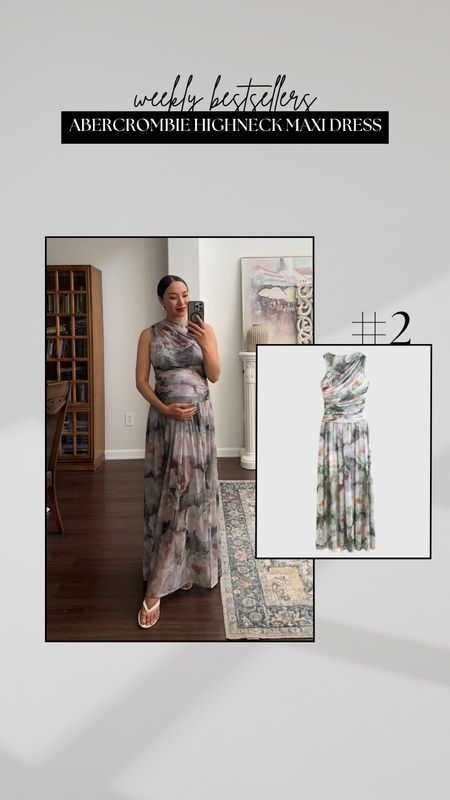 #2 bestseller - Abercrombie high neck maxi dress 

Love this beautiful and unique dress — great for a wedding guest/baby shower/special occasion look / bump-friendly 

#LTKStyleTip #LTKWedding