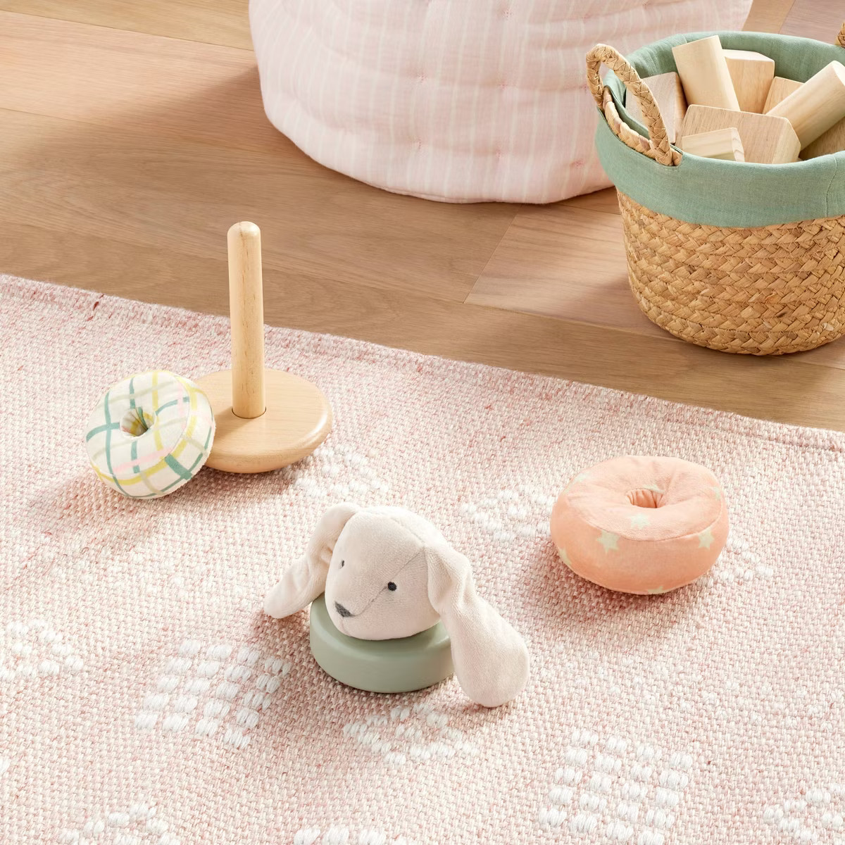 Plush + Wood Stacker - Bunny - Cloud Island™ | Target