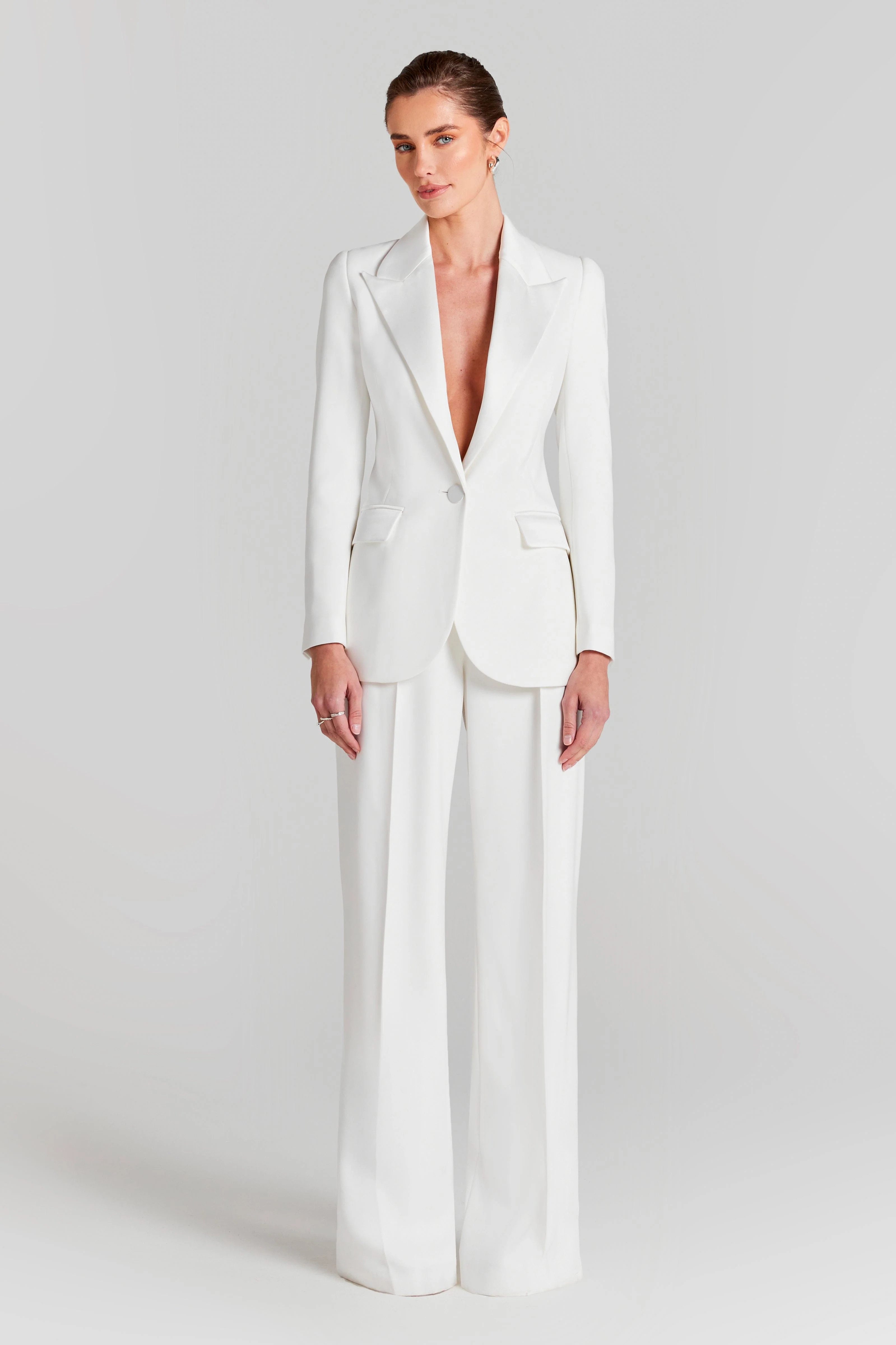 Natasha White Blazer | Nadine Merabi