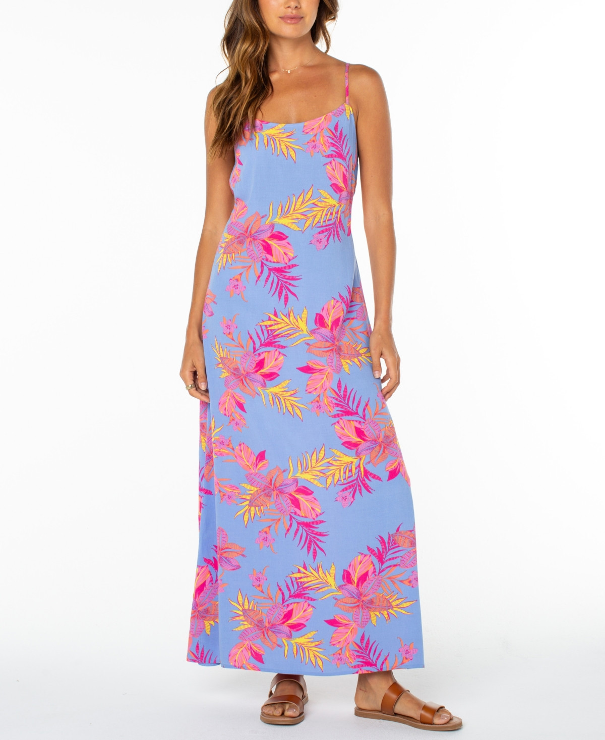 Roxy Women's Skylar Printed Maxi Dress - Cornflower | Macy's