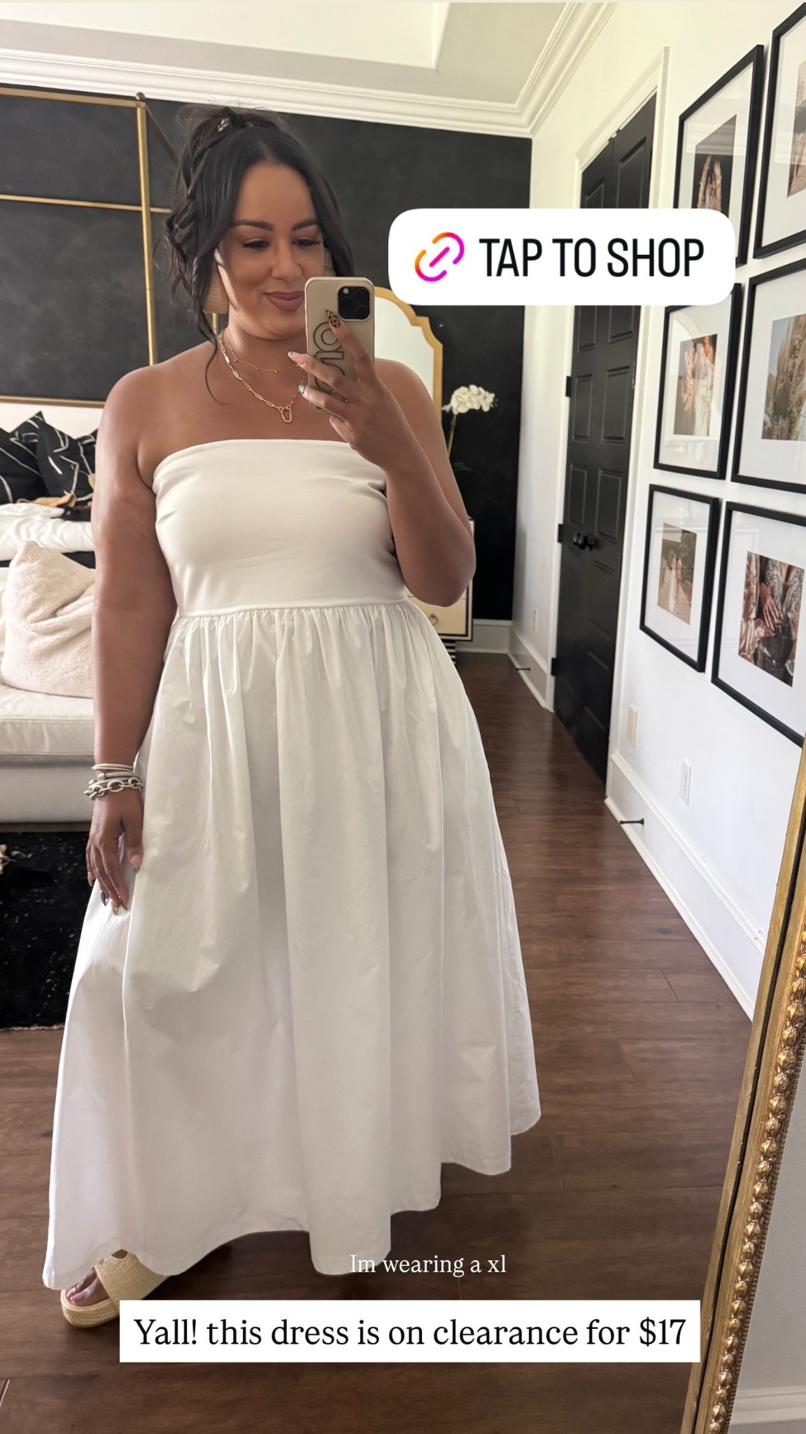 Yall! this dress is on clearance for $17 Im wearing a xl

#LTKFindsUnder50 #LTKMidsize #LTKStyleTip