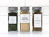 80 Modern Style Spice Labels | Water and Oil Resistant | Modern Kitchen Storage Label | Square or Re | Amazon (US)