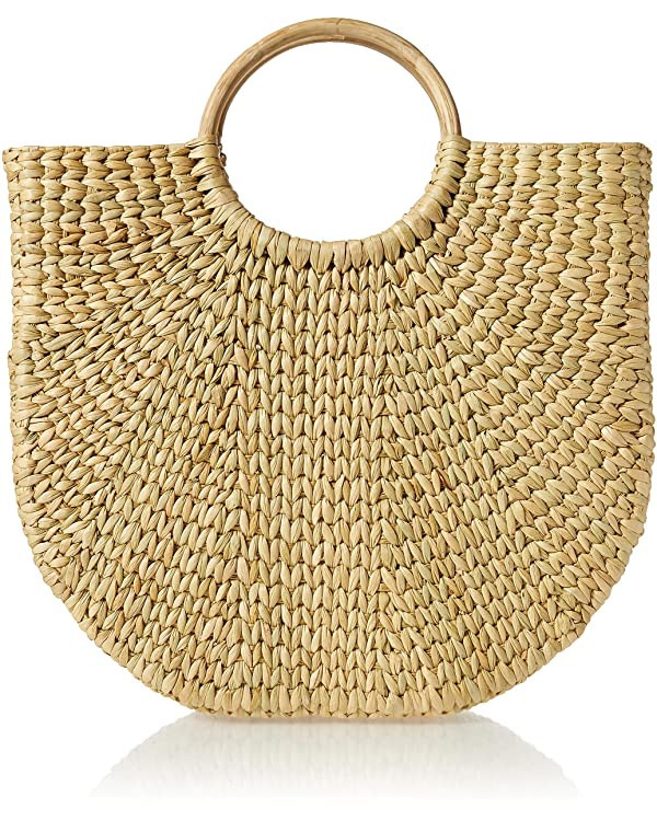 The Drop Women's Jileen Top Handle Straw Bag, Natural, One Size | Amazon (US)
