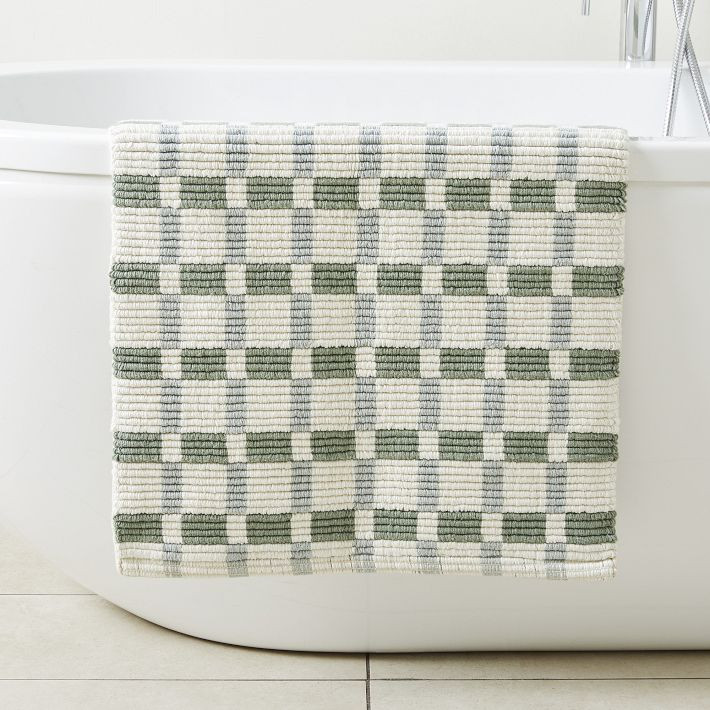 Square Ribbed Bath Mat | West Elm (US)
