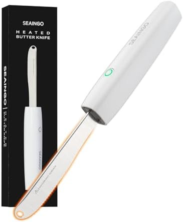 SEAINGO Heating Butter Knife Spreader - Rechargeable, Electric, Cordless, Heats up in 6 Seconds, ... | Amazon (US)