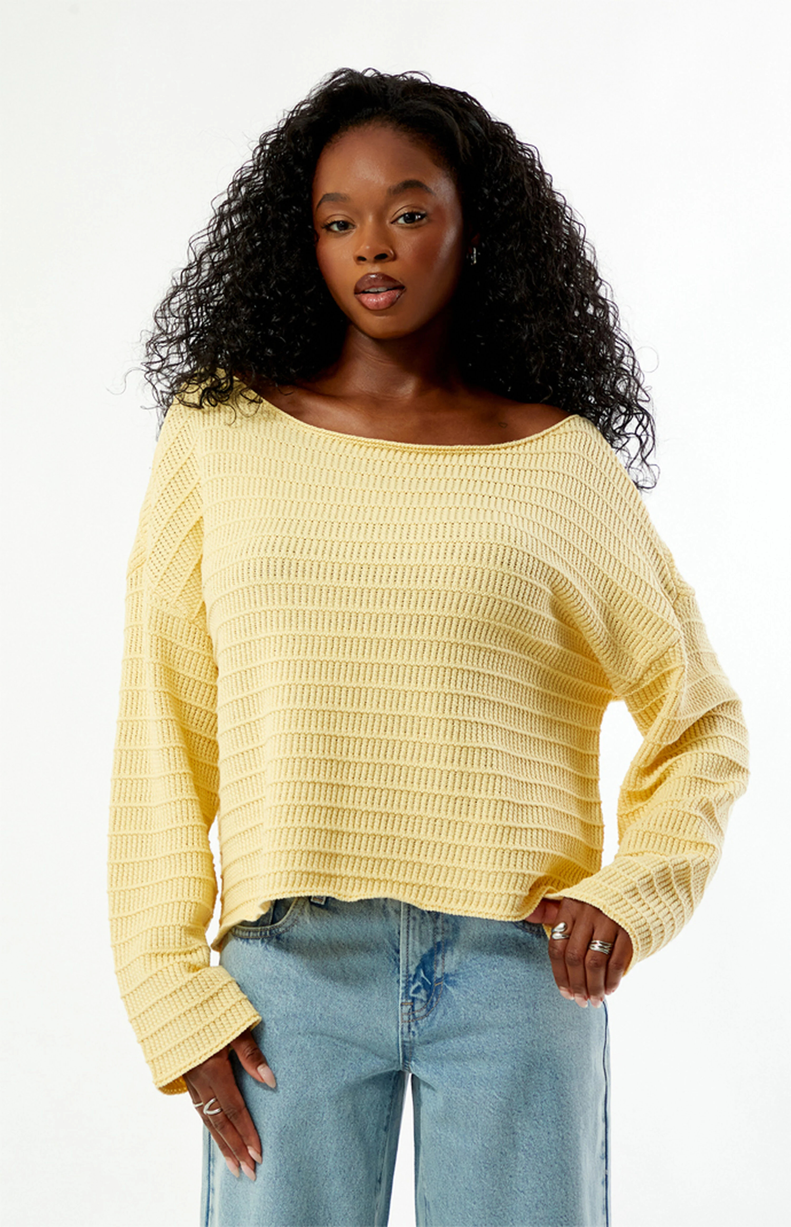 Your Favorite Leni Off-The-Shoulder Sweater | PacSun