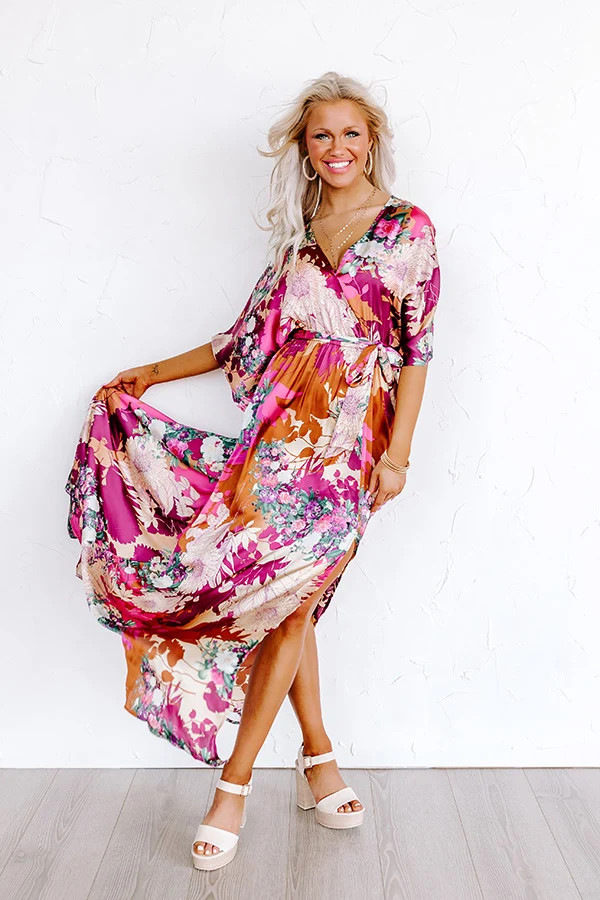 Caught Up In Love Satin Maxi | Impressions Online Boutique
