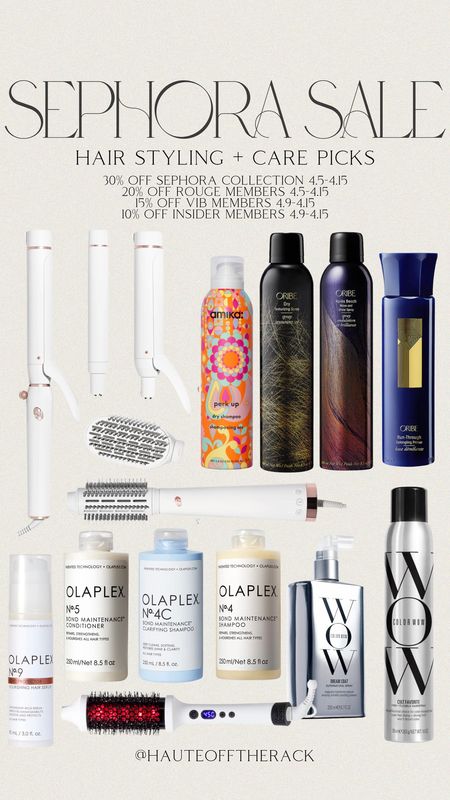 My hair care picks from the Sephora sale! Ending today!
30% OFF Sephora collection 4.5-4.15
Rouge Members 20% OFF 4.5-4.15
VIB Members 15% OFF 4.9-4.15
Insider Members 10% OFF 4.9-4.15

#sephorasale #t3 #oribe #talcfree #dryshampoo #texturespray #heatedbrush #roundbrush 


#LTKbeauty #LTKsalealert #LTKxSephora