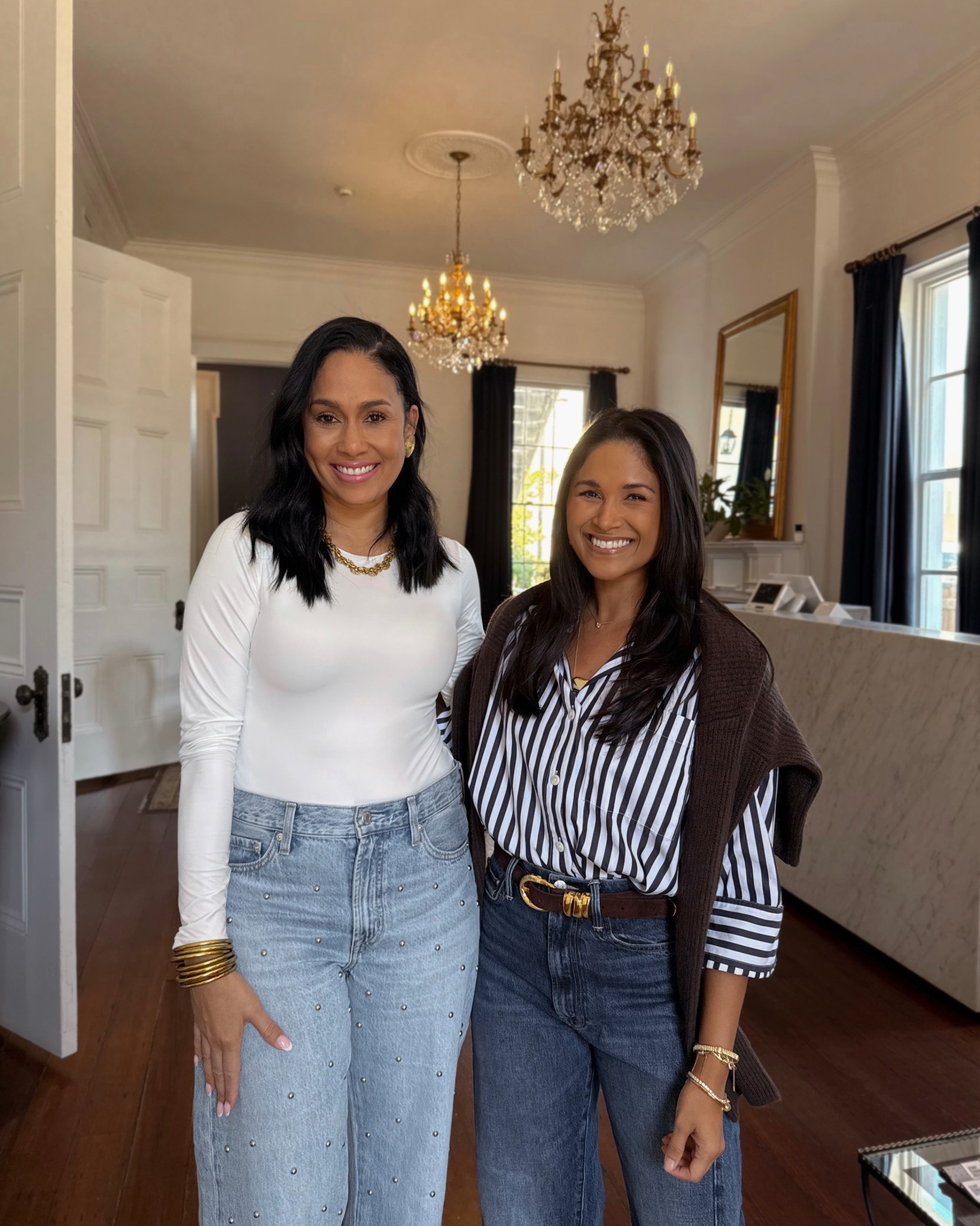 A classic striped button down paired with an elevated pair of jeans, heels and a chic bag is always a go-to for meetings!
Take 20% OFF my Sophia Saddle Bag with code: HAUTE20
#denim #giginewyork 


#LTKWorkwear #LTKStyleTip