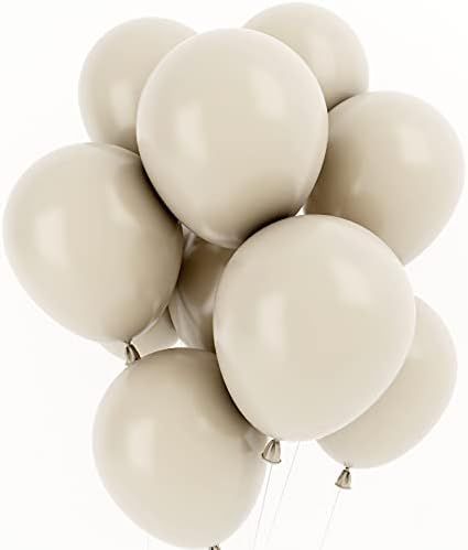 White Sand Balloons 12 Inch 50 Pcs Baby Shower Party Balloons Happy Birthday Decoration Balloons Off | Amazon (US)