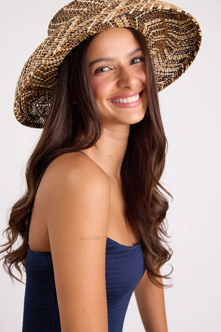 Briza Brown Multi Straw Sun Hat | Lulus