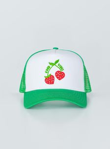 Good Vibes Trucker Hat Green | Princess Polly US
