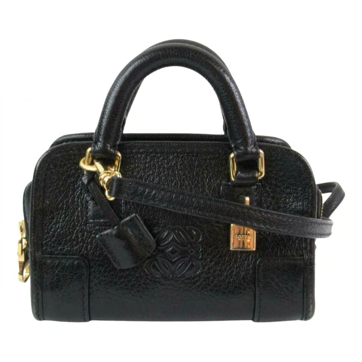 Amazona leather handbag Loewe Black in Leather - 14640250 | Vestiaire Collective (Global)
