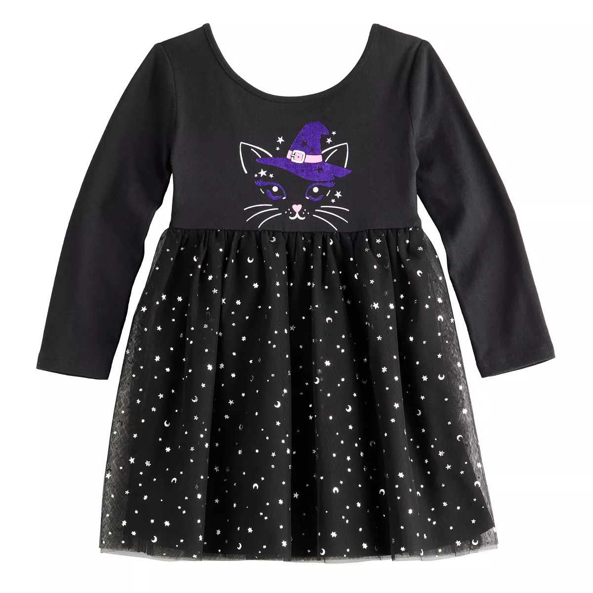 Girls 4-12 Jumping Beans® Halloween Witch Kitty Ballet Top Tutu Dress | Kohl's