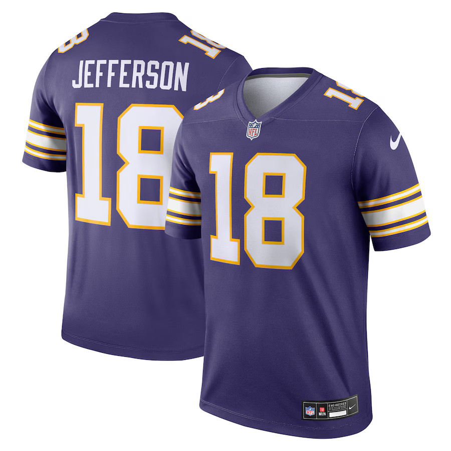 Justin Jefferson Minnesota Vikings Nike Classic Legend Player Jersey - Purple | Fanatics