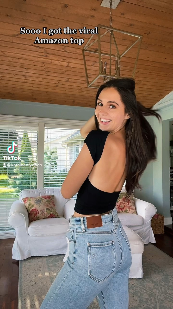 Viral Amazon top black top backless top crop top Amazon crop top 

#LTKfit #LTKunder50 #LTKstyletip