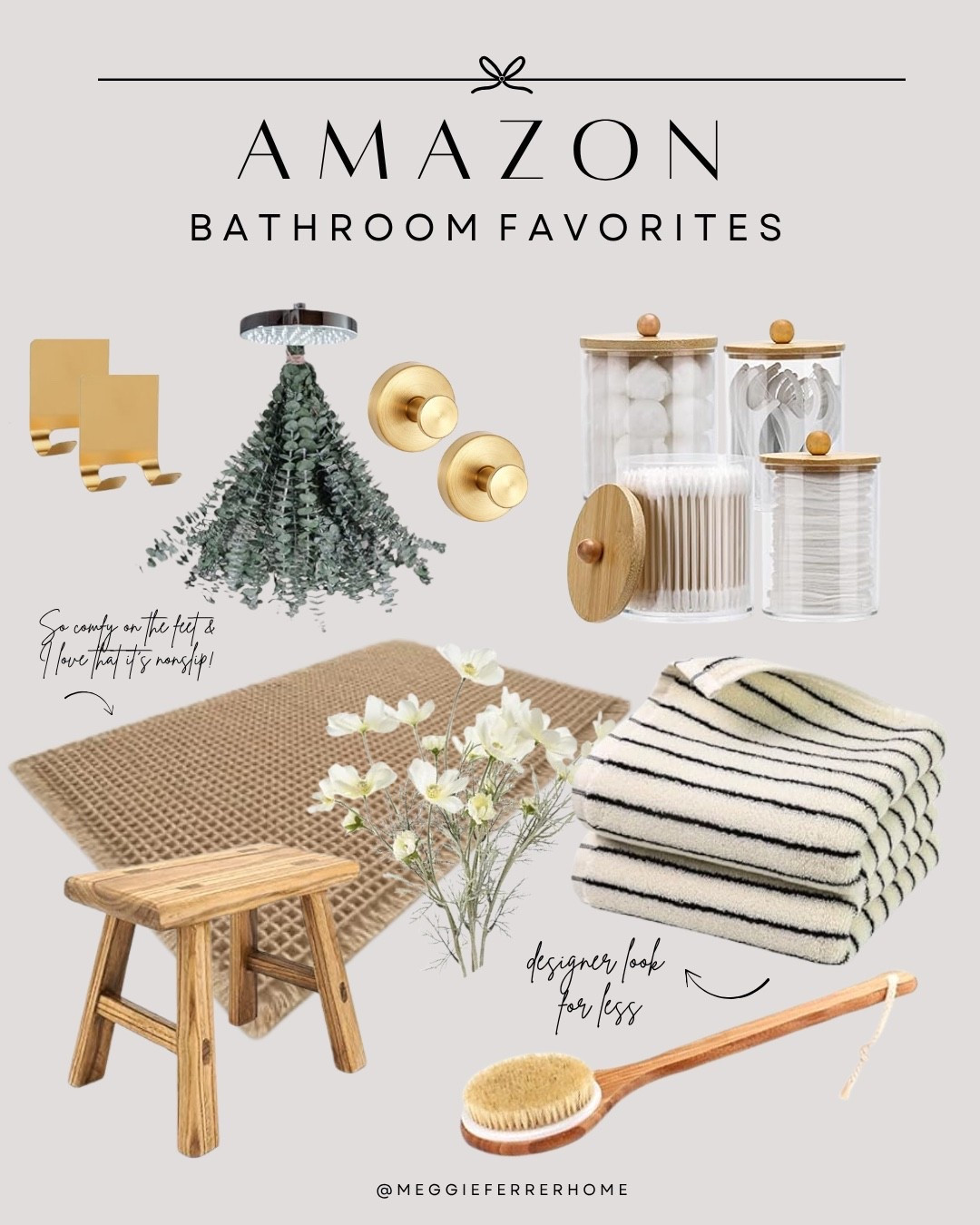 My go-to Amazon bathroom finds that make everyday routines feel a little more elevated! 🤌
From the coziest underfoot mat (non-slip too!) to those viral apothecary jars that actually keep things organized. ✨

Shop all my bathroom picks in one spot below! ⬇️ 

#LTKhome #AmazonBathroom #ModernOrganicStyle #BathroomFavorites #AmazonMustHaves #LTKunder100

#LTKHome #LTKFindsUnder50 #LTKSaleAlert