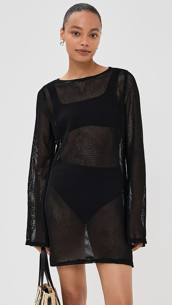 LE BOP Biarritz Long Sleeve Mini Coverup | Shopbop | Shopbop